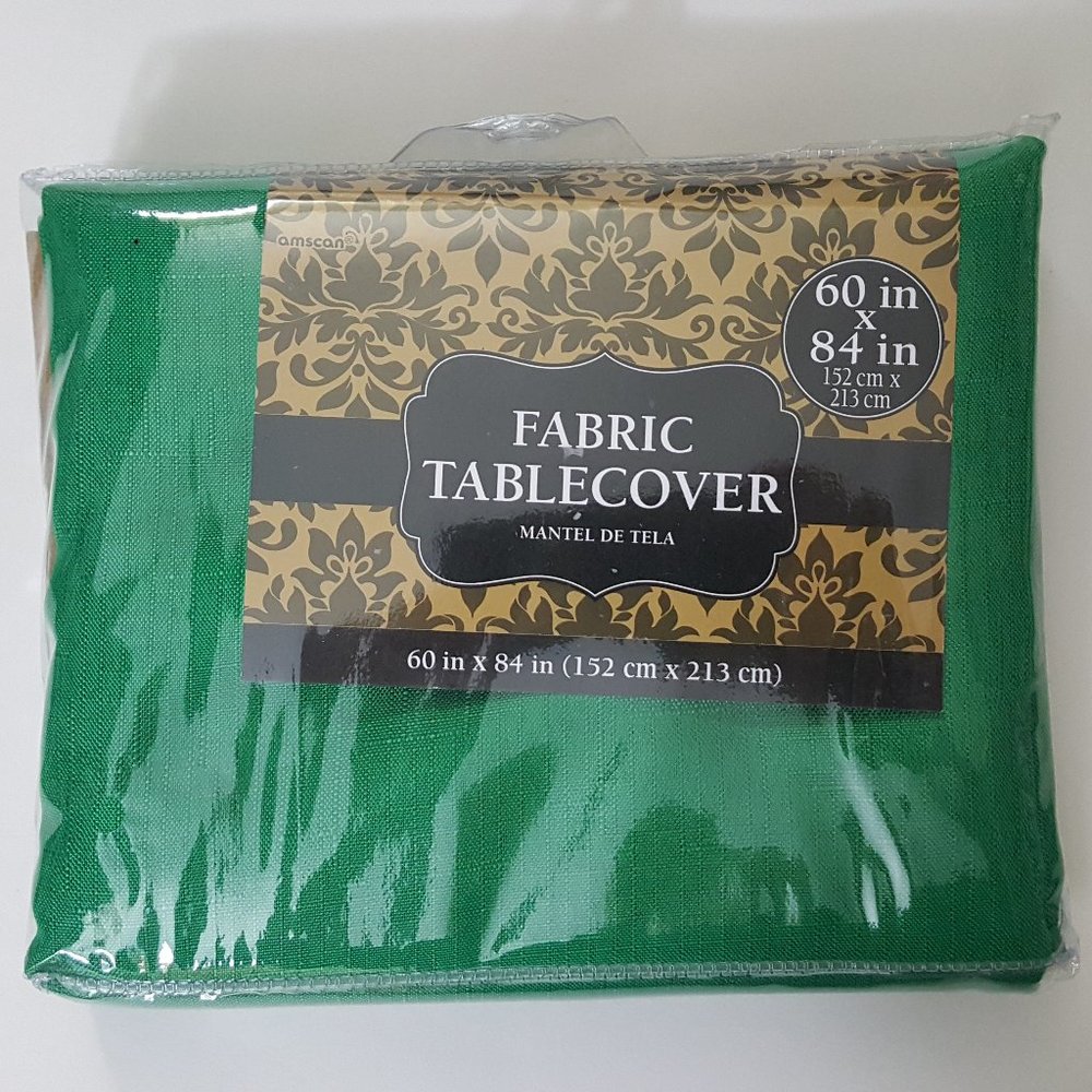 Christmas Party Supplies Table Cloth Green Fabric